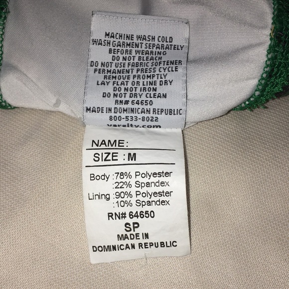 Varsity Spirit Green Youth Sports Bra - Picture 4 of 5